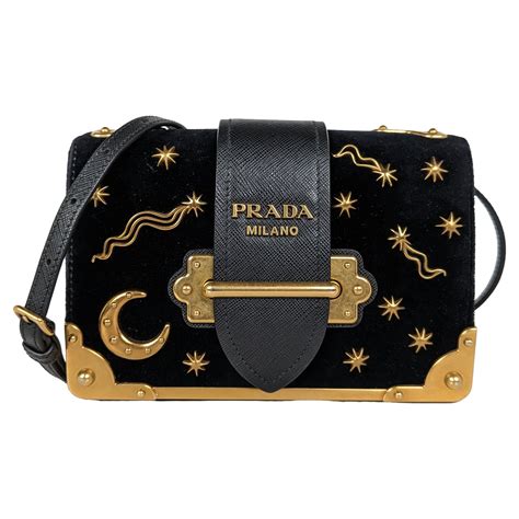 prada black moon stars illustration|prada leather handbags.